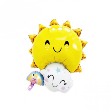 Baloane folie forme - Balon folie soare 59x77 cm