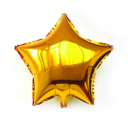 Balon folie stea, auriu, 45 cm