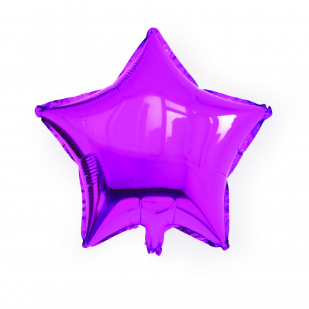 Balon folie stea, fuchsia, 45 cm