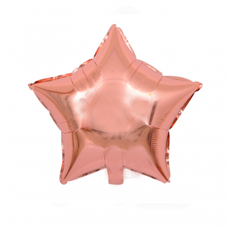 Balon folie stea, rose gold, 45 cm