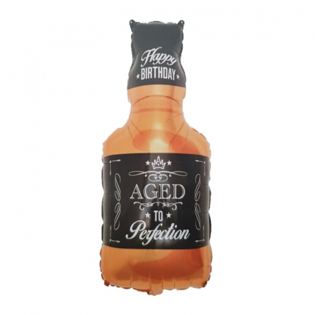 Baloane - Balon folie sticla whisky Happy Birthday