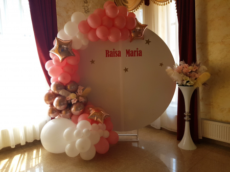 Balon latex 12 inch baby pink pastel, 100 buc [1]