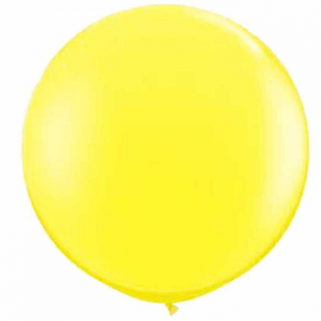 Baloane jumbo - Balon latex 16 inch galben pastel