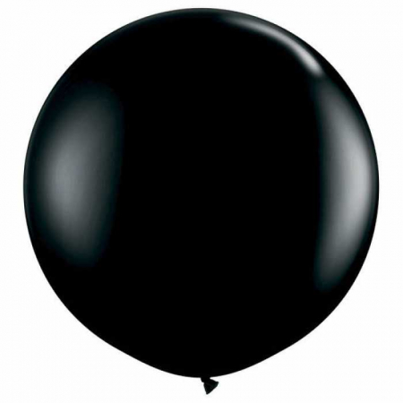 Halloween - Balon latex 16 inch negru pastel