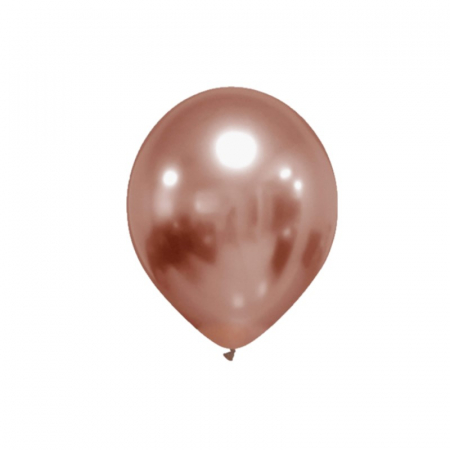 Baloane 5 inch - Balon latex 5 inch rose gold chrome