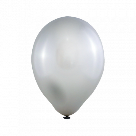 Nunta - Balon latex argintiu metalic 12 inch
