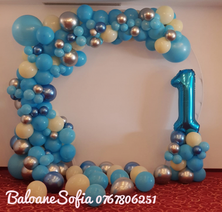 Balon latex bleu pastel 12 cm [1]