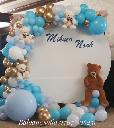 Balon latex jumbo, 90 cm, bleu [2]