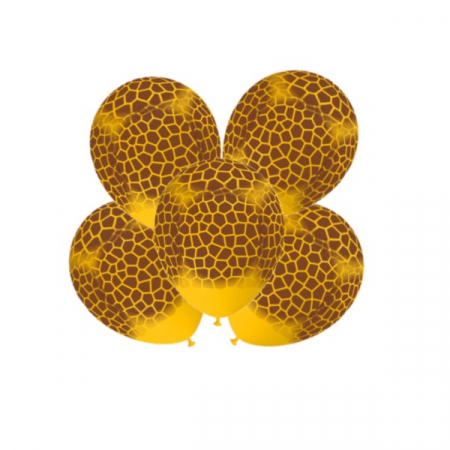 Balon latex model pete girafa, 12 inch, galben inchis [1]