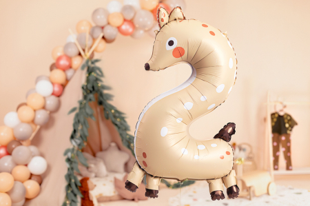 Balon, PartyDeco, Cifra 2, 102cm [2]