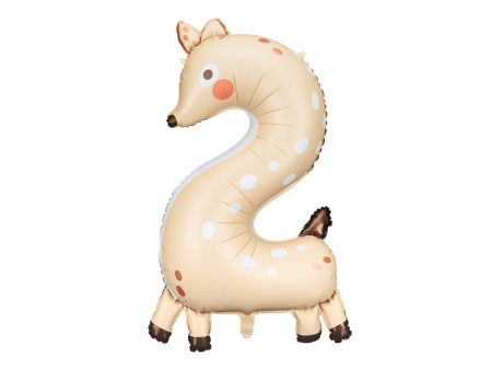 Safari Party - Balon, PartyDeco, Cifra 2, 102cm