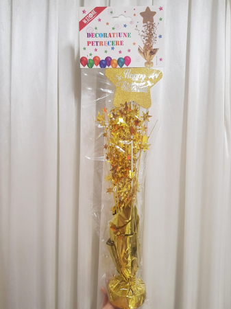 Decoratiune petrecere pentru masa, auriu, 40 cm [1]