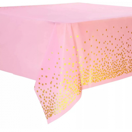 Fata de masa 137 x 183 cm, roz cu auriu [0]