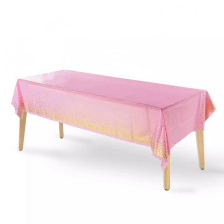 Fata de masa 137 x 183 cm, roz cu auriu [1]