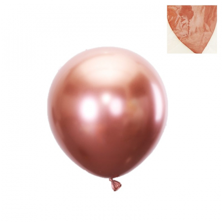 Balon latex jumbo, 90 cm, rosegold cromat