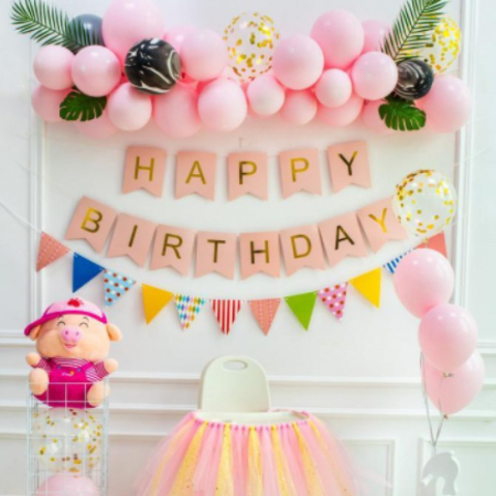 Kit semiarcada baloane roz, 35 bucati [1]