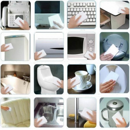 Set 10 bureti melamina profesionali, Nirvana Impex, alb [1]