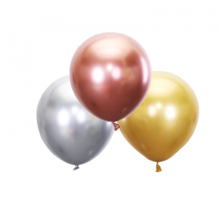 Baloane 10 inch - Set 20 baloane cromate 25 cm, 2.2g