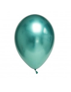 Baloane 5 inch - Set 20 baloane latex crom verzi, 12 cm