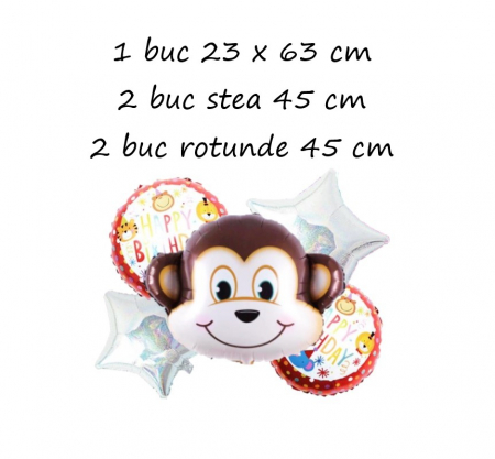 Set 5 baloane folie Maimutica [1]