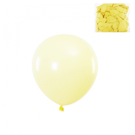Set 50 baloane latex galben macaron 25 cm [1]