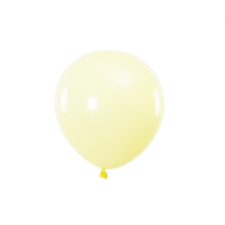 Baloane 10 inch - Set 50 baloane latex galben macaron 25 cm