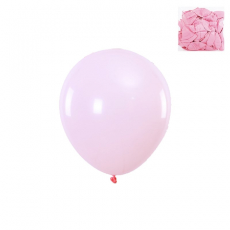 Baloane 10 inch - Set 50 baloane latex, roz macaron, 25 cm