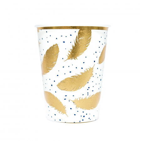 Set 6 pahare petrecere, gold, 9.5 cm [0]