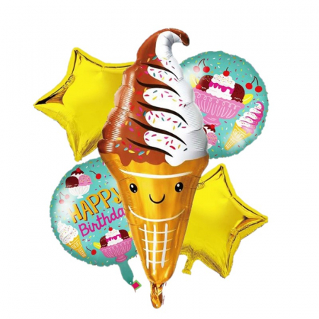 Kituri baloane - Set aranjament baloane Inghetata 5 piese