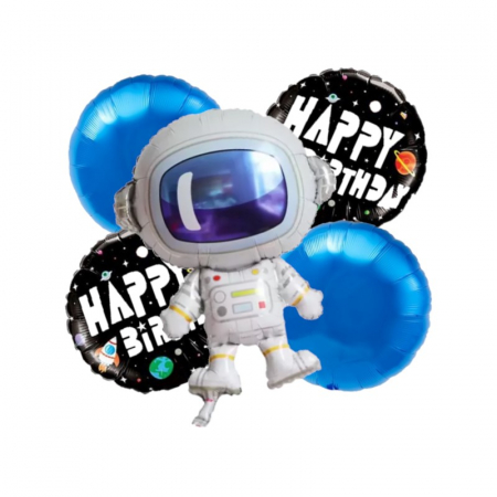 Set baloane folie Astronaut, 5 bucati