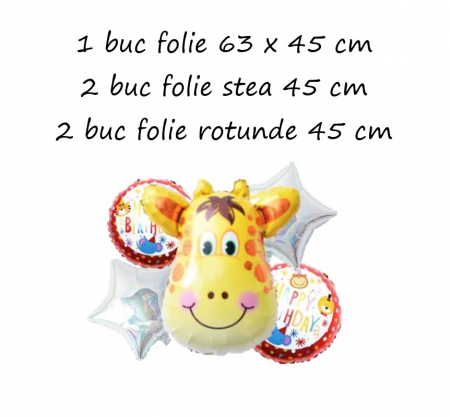Set baloane folie Girafa, 5 bucati [1]