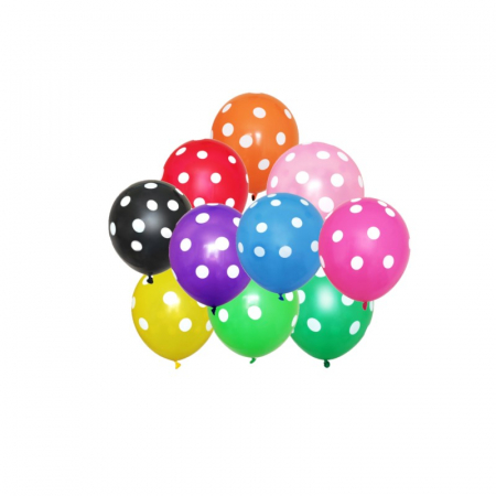 Baloane latex imprimate - Set Baloane latex cu buline, 2,8 g, 20 bucati