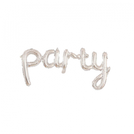Baloane litere - Set balon litere folie Party, argintiu, 60x90 cm