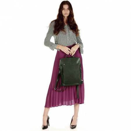 Bézs 2 az 1-ben hátizsák valódi bőrből 1441 123 [11]