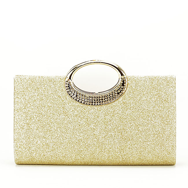 Arany színű csillámos borítéktáska BXQ970 07 [3]
