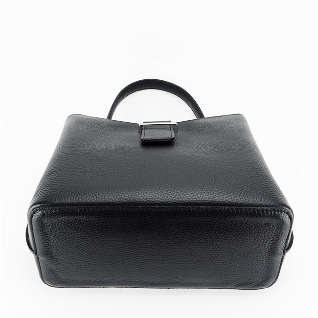 Fekete közepes valódi bőr táska 8962 123 [6]