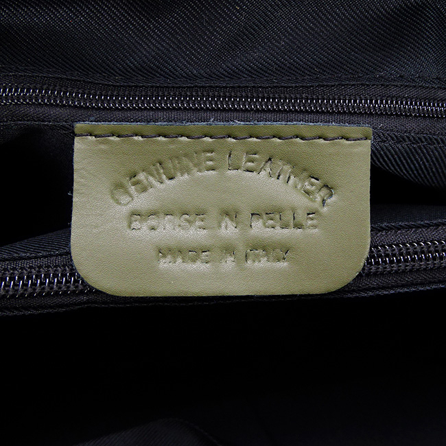 Khaki színű valódi bőr táska 8952 124 [7]