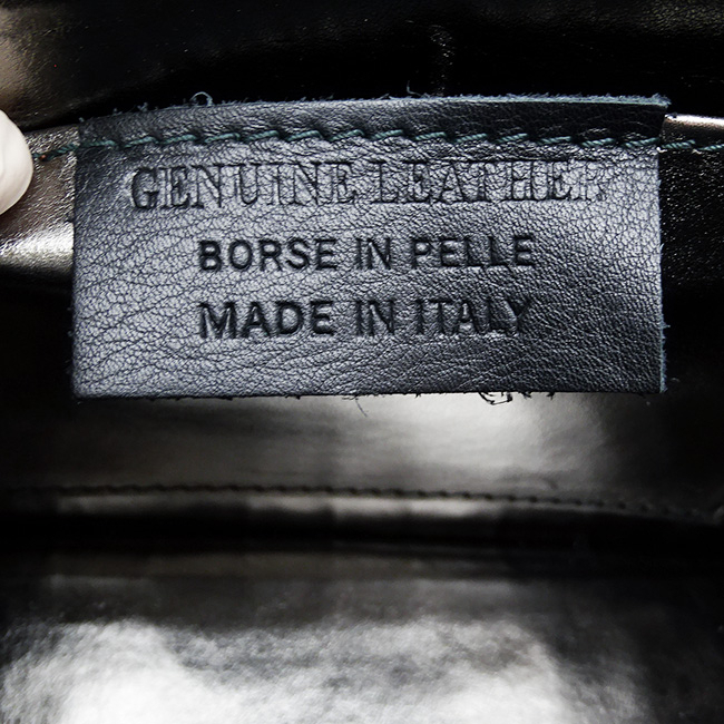 Zöld, hüllőmintás táska valódi bőrből 8953 121 [9]