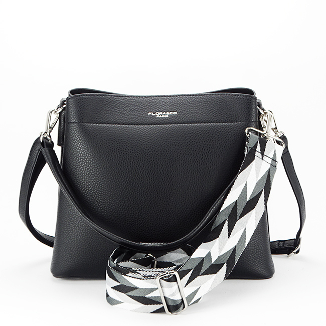 FLORA&Co közepes táska F3655 15 fekete [2]