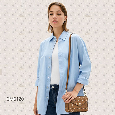 David Jones konyakszín, mintás kistáska CM6120A [6]