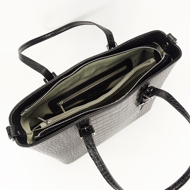 Fekete mintás táska X9530 11 [8]