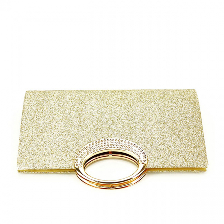 Arany színű csillámos borítéktáska BXQ970 07 [4]