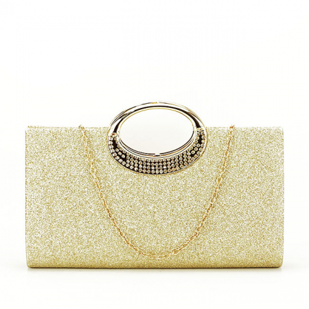 Arany színű csillámos borítéktáska BXQ970 07 [1]