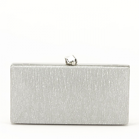 Geanta clutch cu sclipici BYH809 -06 Argintiu [2]