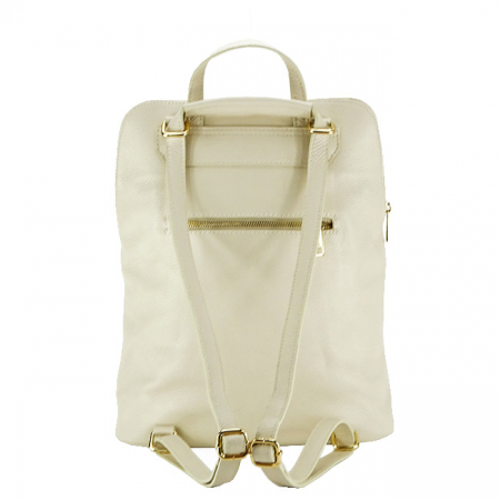 Bézs 2 az 1-ben hátizsák valódi bőrből 1441 123 [3]