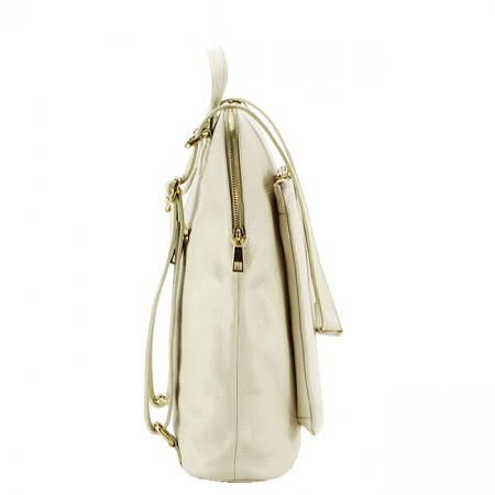 Bézs 2 az 1-ben hátizsák valódi bőrből 1441 123 [2]