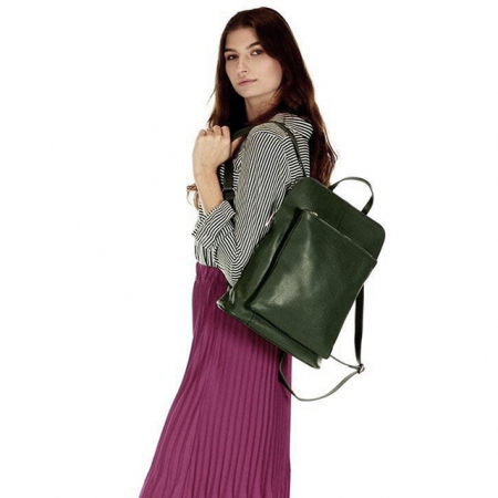 Bézs 2 az 1-ben hátizsák valódi bőrből 1441 123 [9]