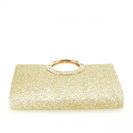 Arany színű csillámos borítéktáska BXQ970 07 [3]