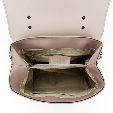 Bézs valódi bőr táska 8972 124 [6]