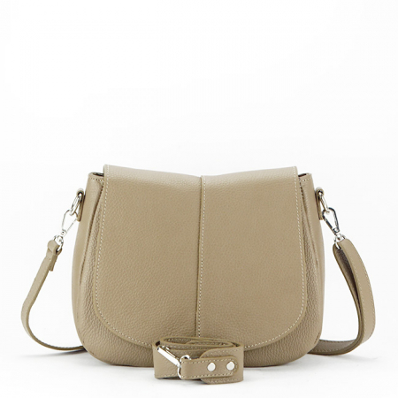 Bézs valódi bőr táska 8960 123 [1]